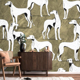 Veer Decor Greyhound Manor Gold Wall Mural