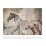 Veer Decor Caballo Brown Wall Mural
