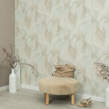 Veer Decor Waves of Light Teal Wallpaper