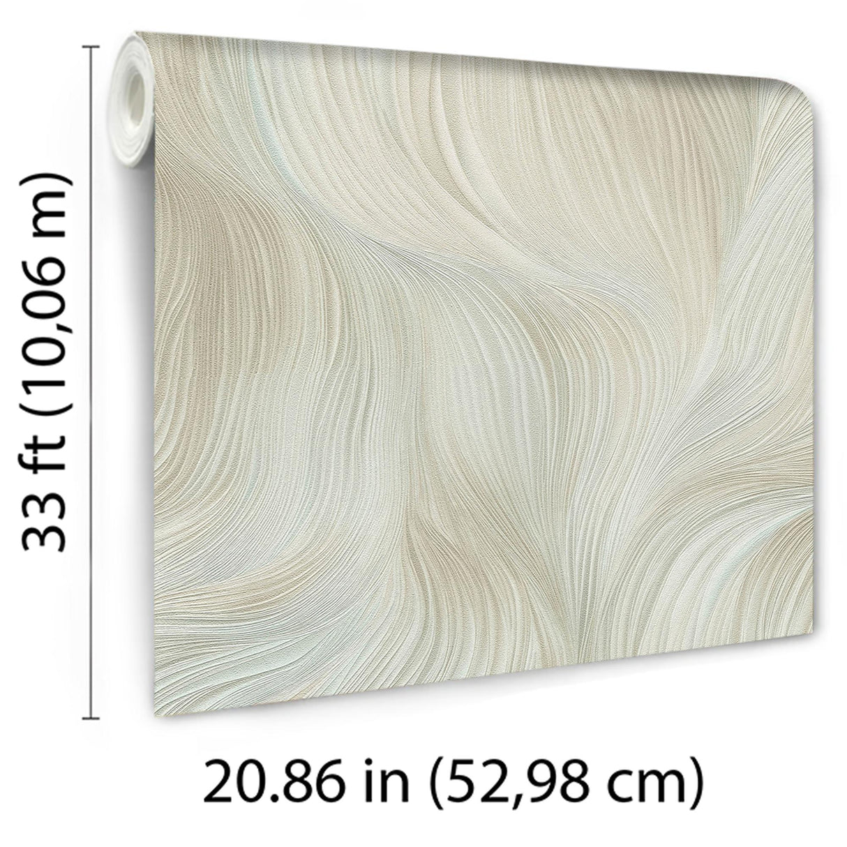 Veer Decor Waves of Light Teal Wallpaper