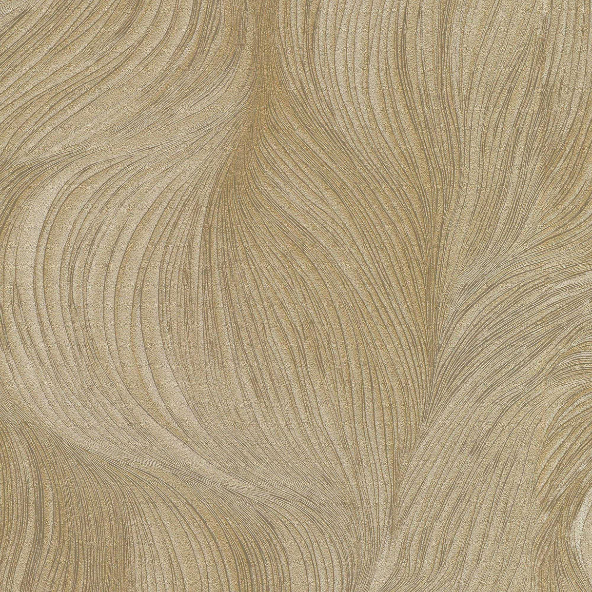 Veer Decor Waves of Light Gold Wallpaper
