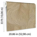 Veer Decor Waves of Light Gold Wallpaper