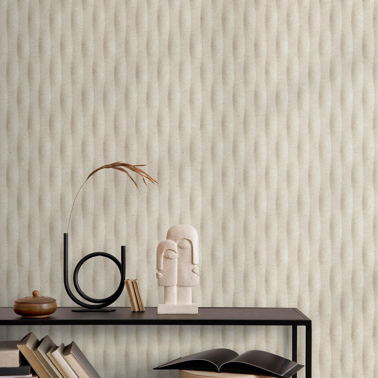 Veer Decor Concrete Illusion Beige Wallpaper