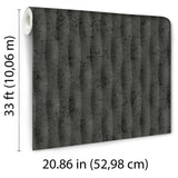 Veer Decor Concrete Illusion Black Wallpaper