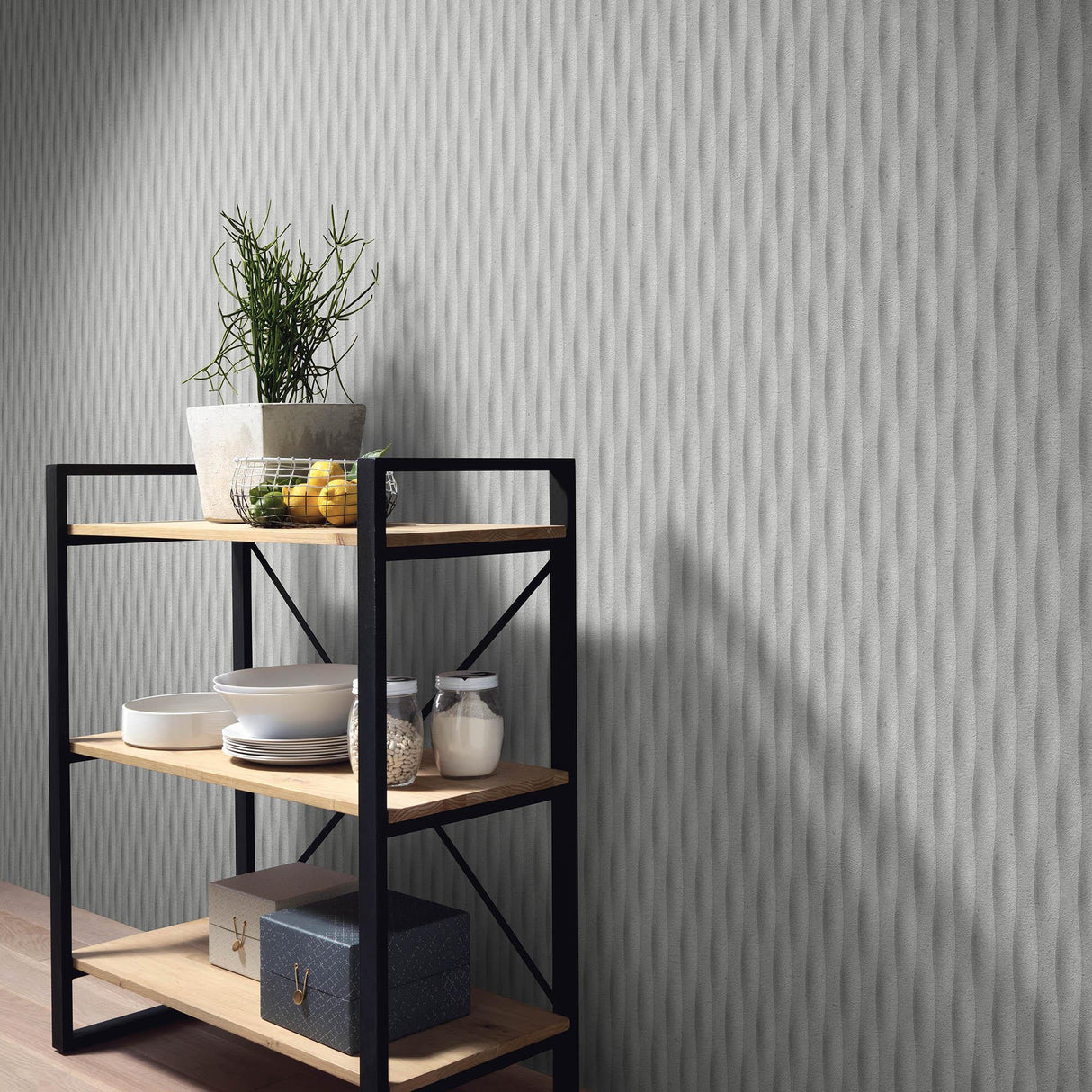 Veer Decor Concrete Illusion Grey Wallpaper
