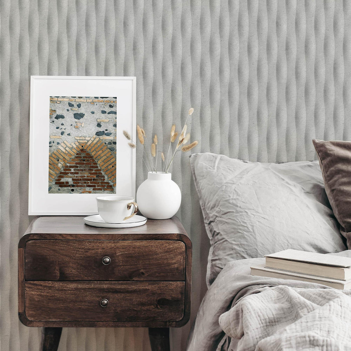 Veer Decor Concrete Illusion Grey Wallpaper