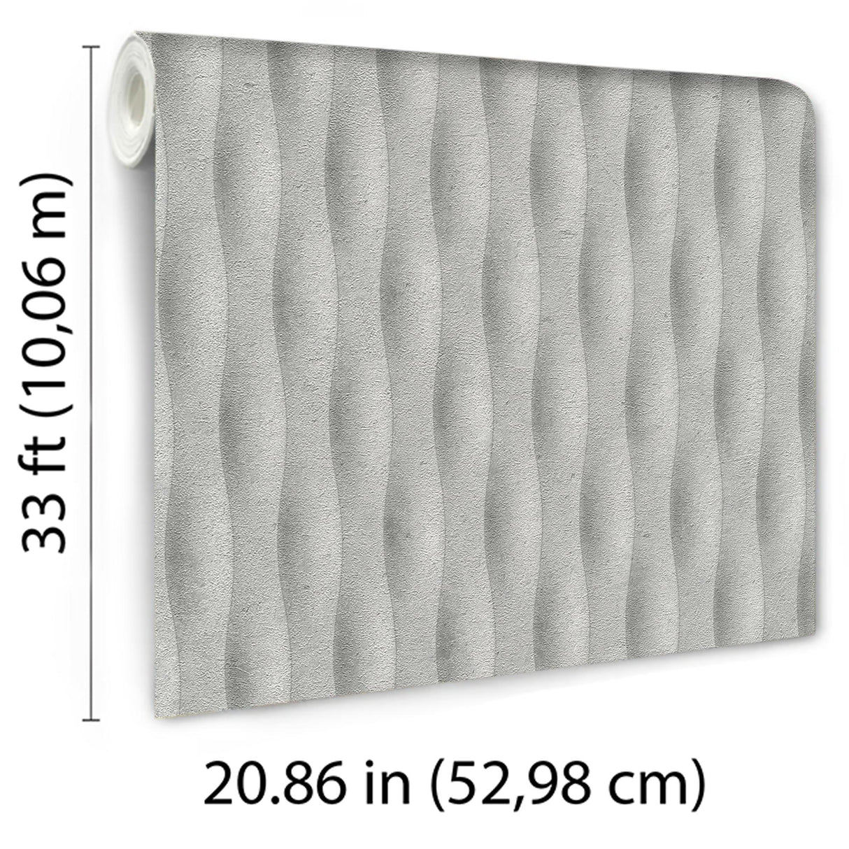 Veer Decor Concrete Illusion Grey Wallpaper