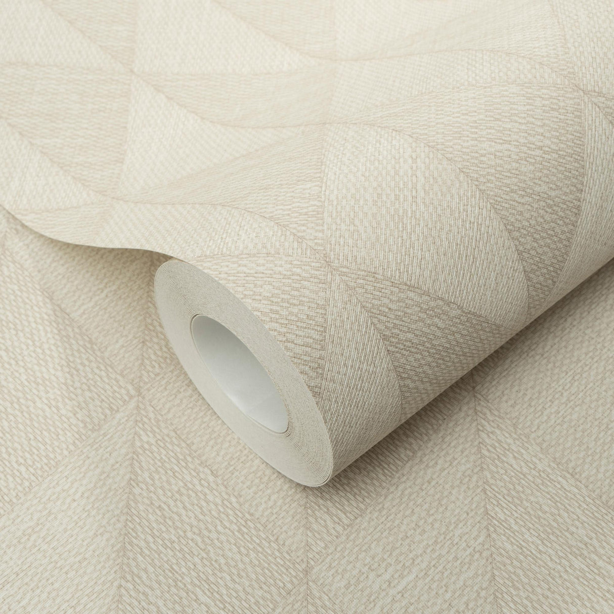 Veer Decor Woven Diamond Whisper Beige Wallpaper