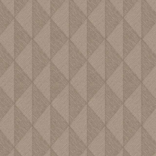Veer Decor Woven Diamond Whisper Brown Wallpaper