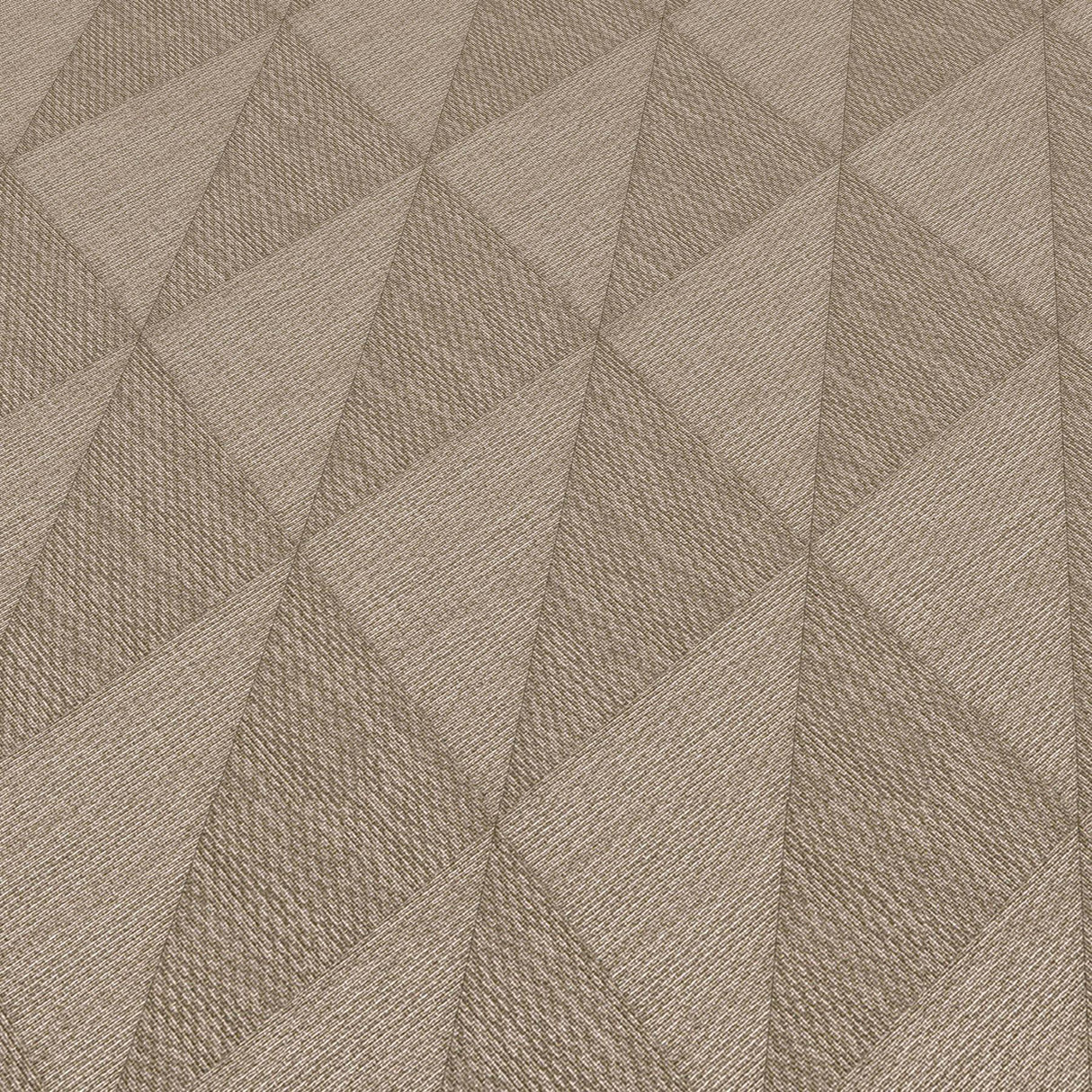 Veer Decor Woven Diamond Whisper Brown Wallpaper