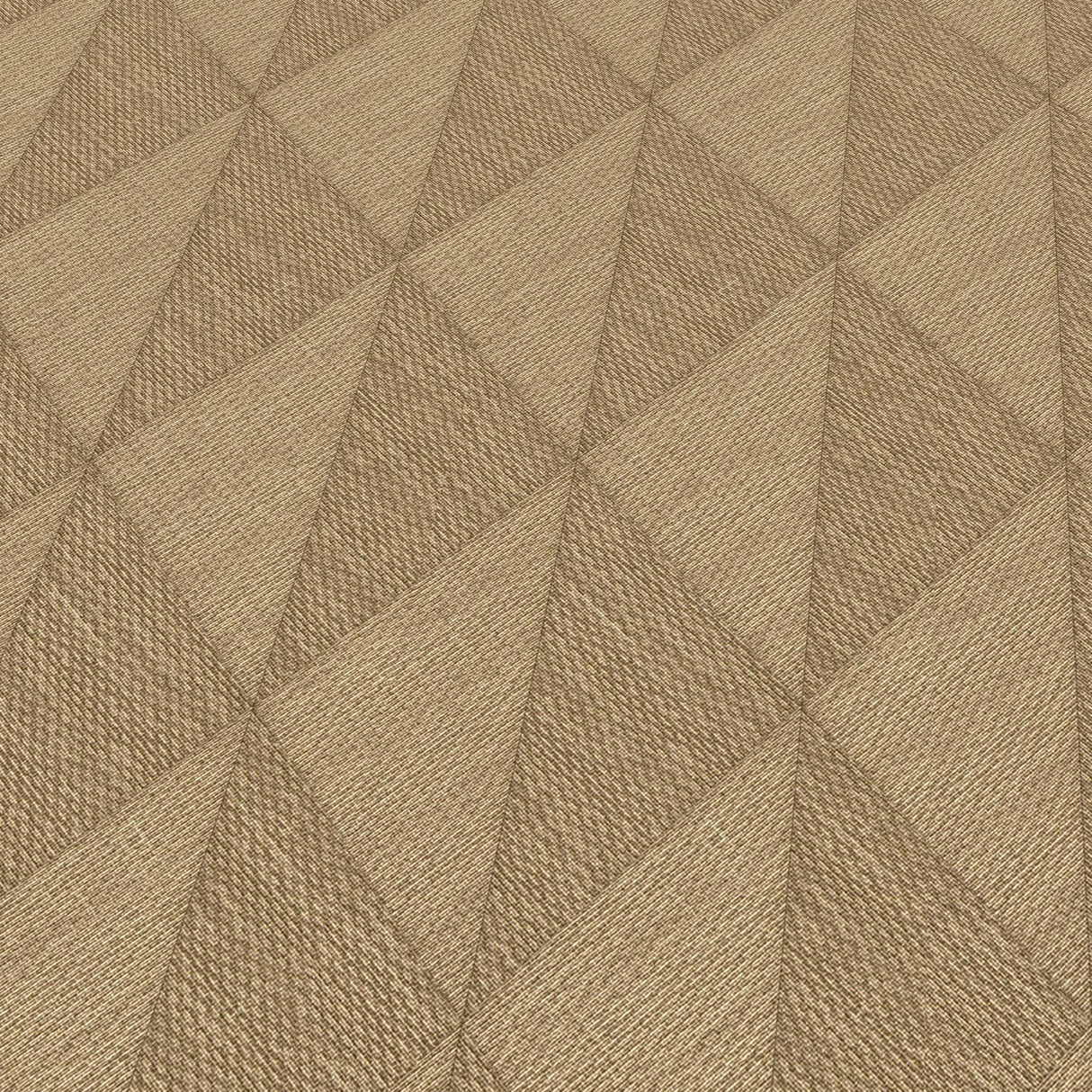 Veer Decor Woven Diamond Whisper Yellow Wallpaper