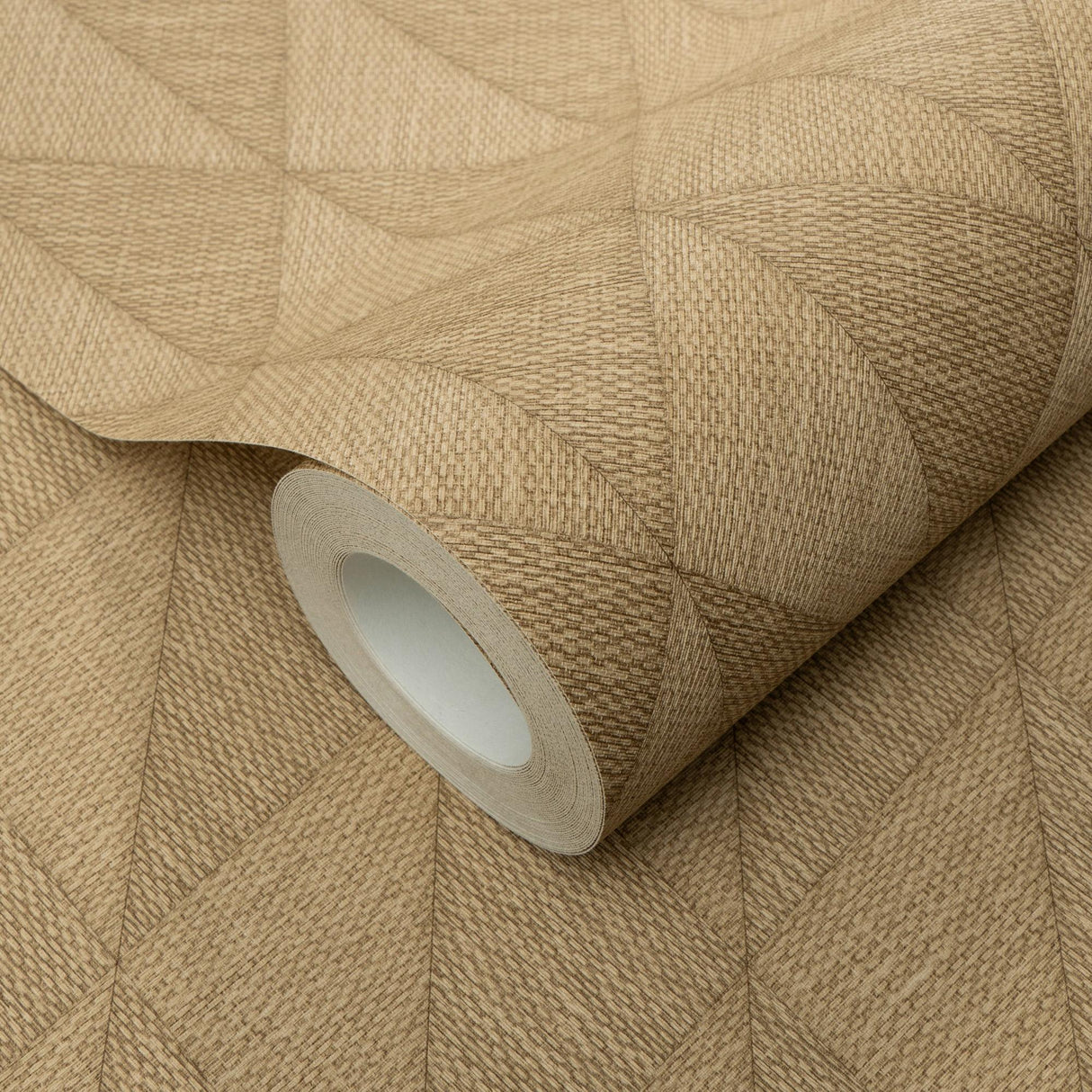 Veer Decor Woven Diamond Whisper Yellow Wallpaper