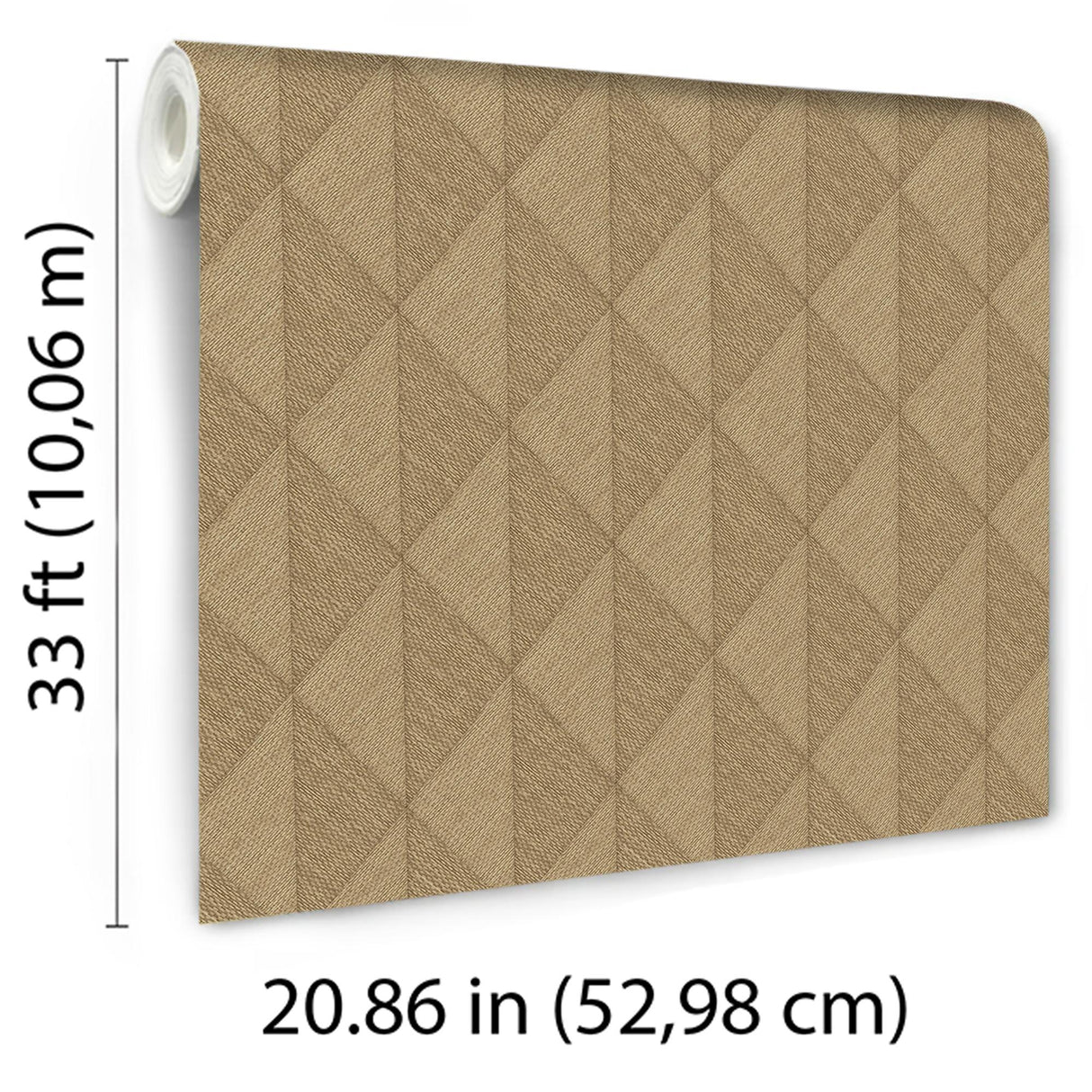 Veer Decor Woven Diamond Whisper Yellow Wallpaper