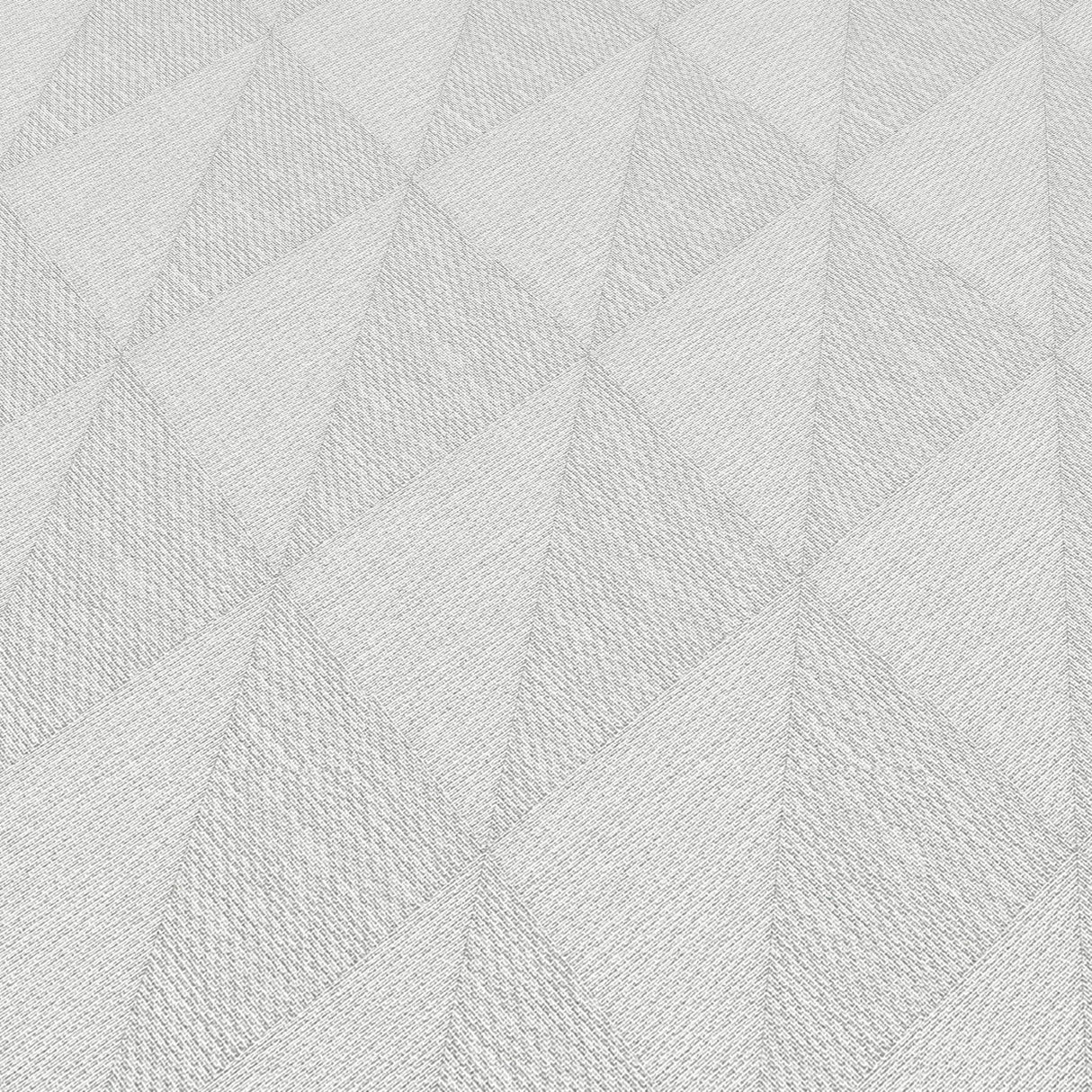 Veer Decor Woven Diamond Whisper Grey Wallpaper