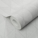 Veer Decor Woven Diamond Whisper Grey Wallpaper