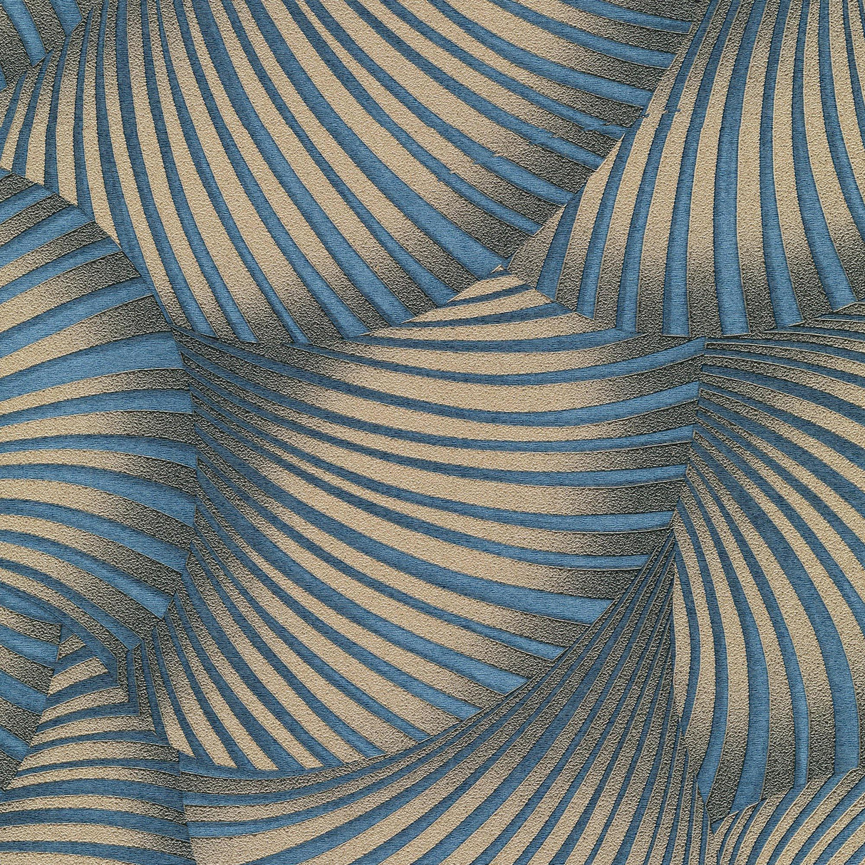 Veer Decor Twill Blue Wallpaper