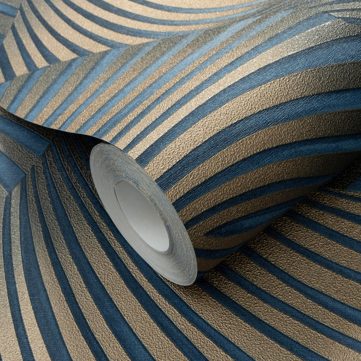 Veer Decor Twill Blue Wallpaper
