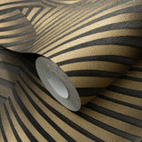 Veer Decor Twill Black Wallpaper