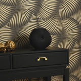 Veer Decor Twill Black Wallpaper