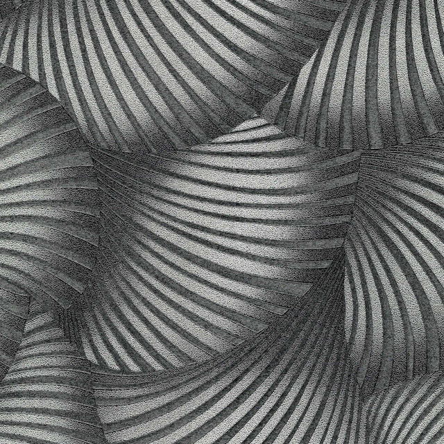 Veer Decor Twill Silver Wallpaper