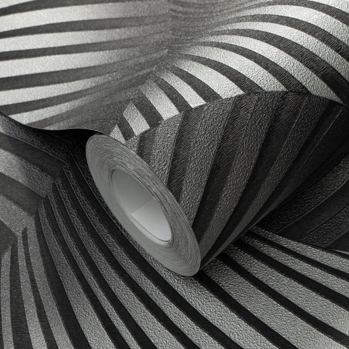 Veer Decor Twill Silver Wallpaper
