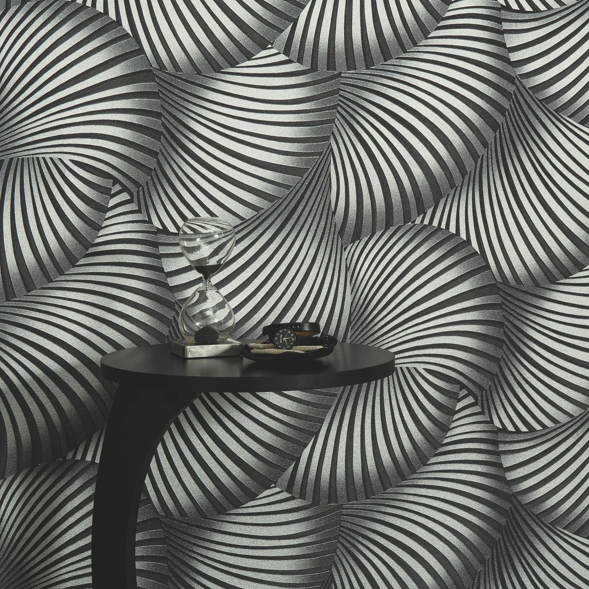 Veer Decor Twill Silver Wallpaper