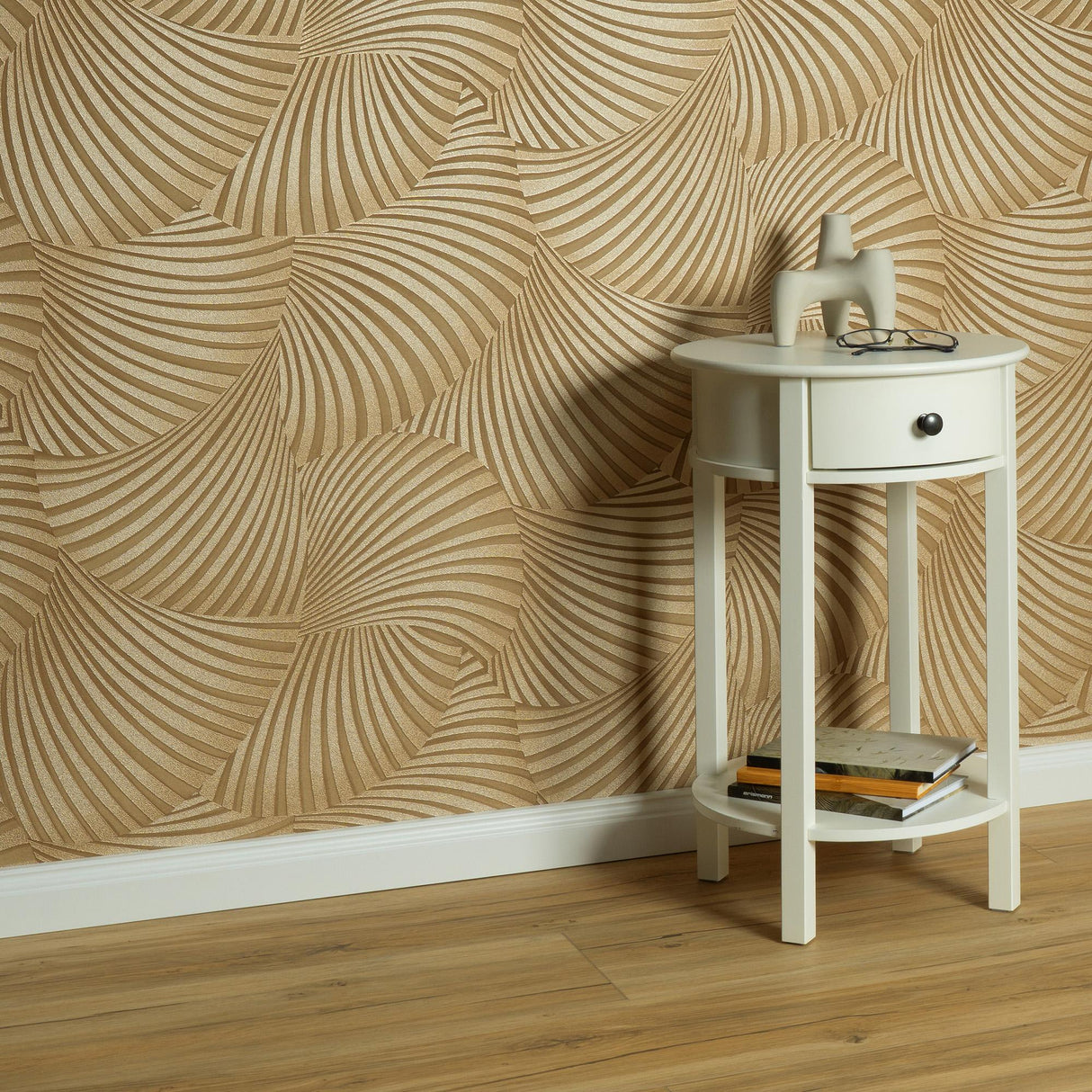 Veer Decor Twill Gold Wallpaper