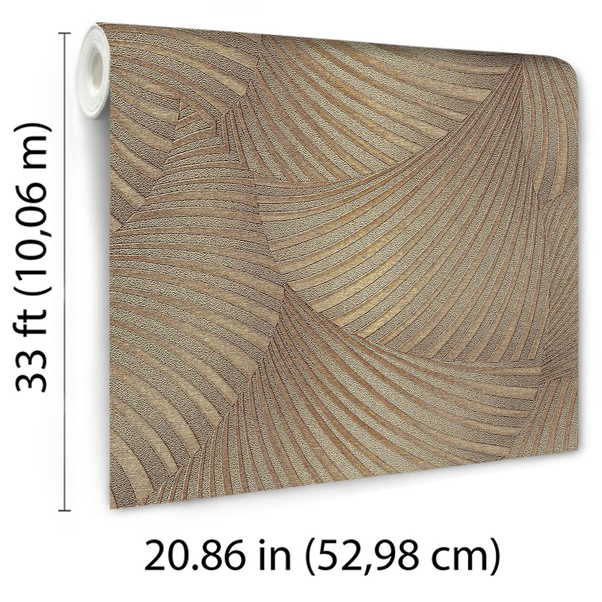 Veer Decor Twill Gold Wallpaper
