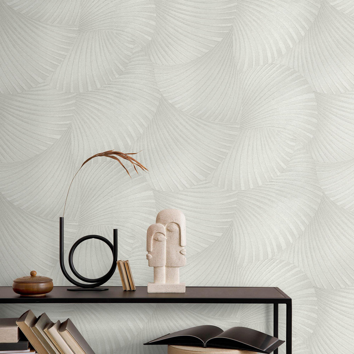 Veer Decor Twill Taupe Wallpaper