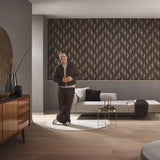 Veer Decor Shift Brown Wallpaper