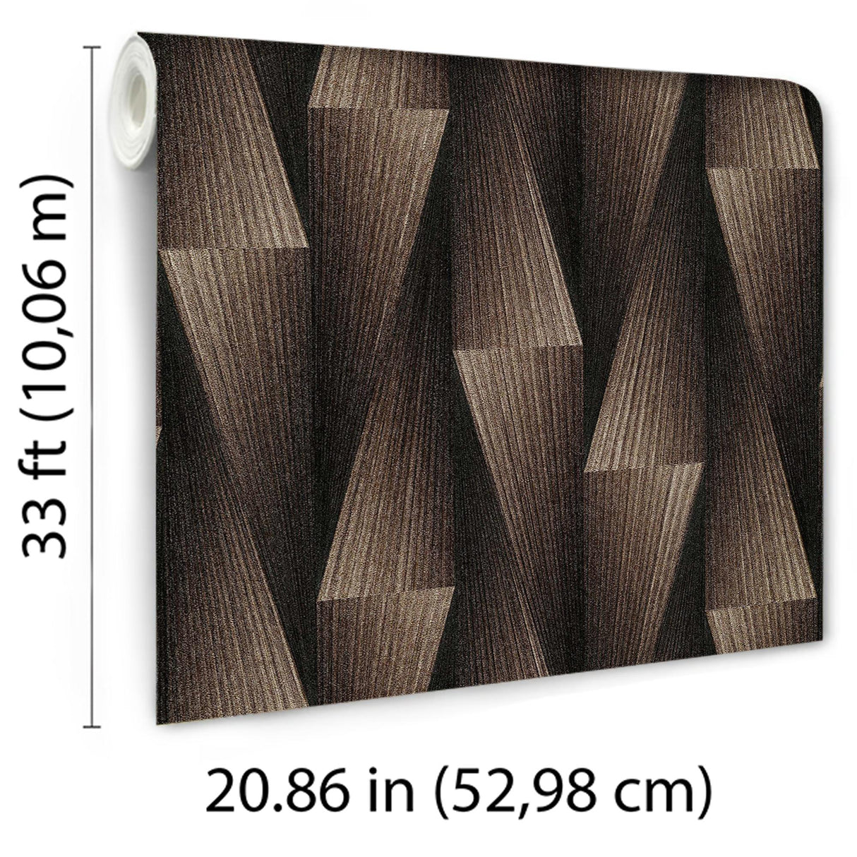 Veer Decor Shift Brown Wallpaper
