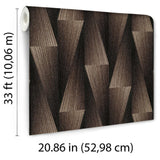 Veer Decor Shift Brown Wallpaper