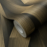 Veer Decor Shift Black Wallpaper
