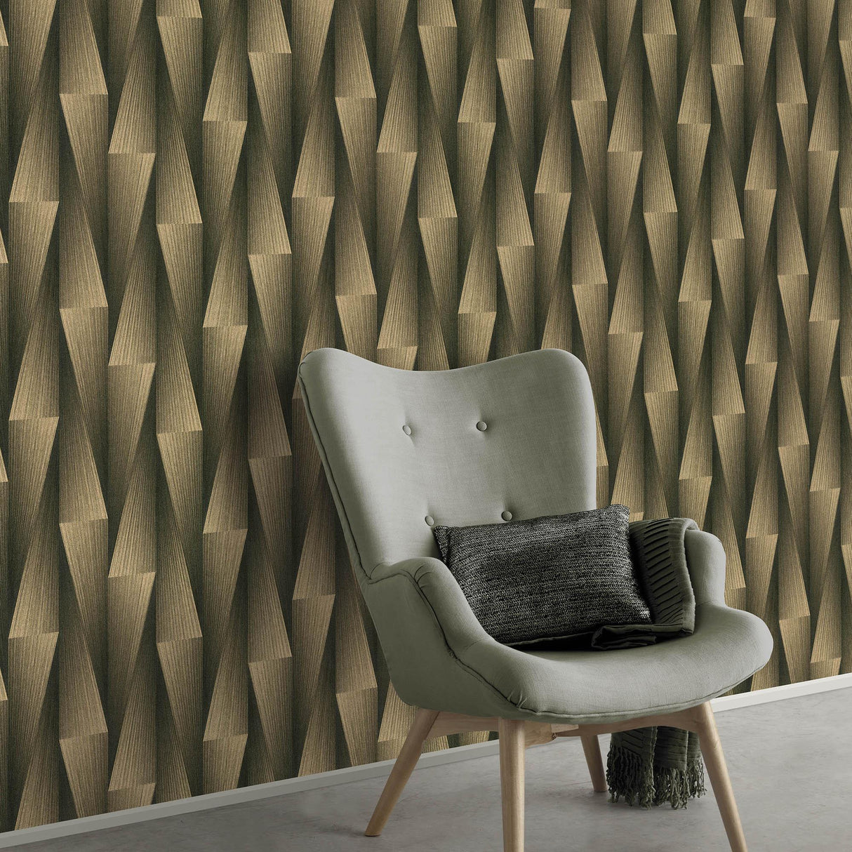 Veer Decor Shift Black Wallpaper