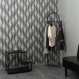 Veer Decor Shift Silver Wallpaper