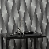 Veer Decor Shift Silver Wallpaper