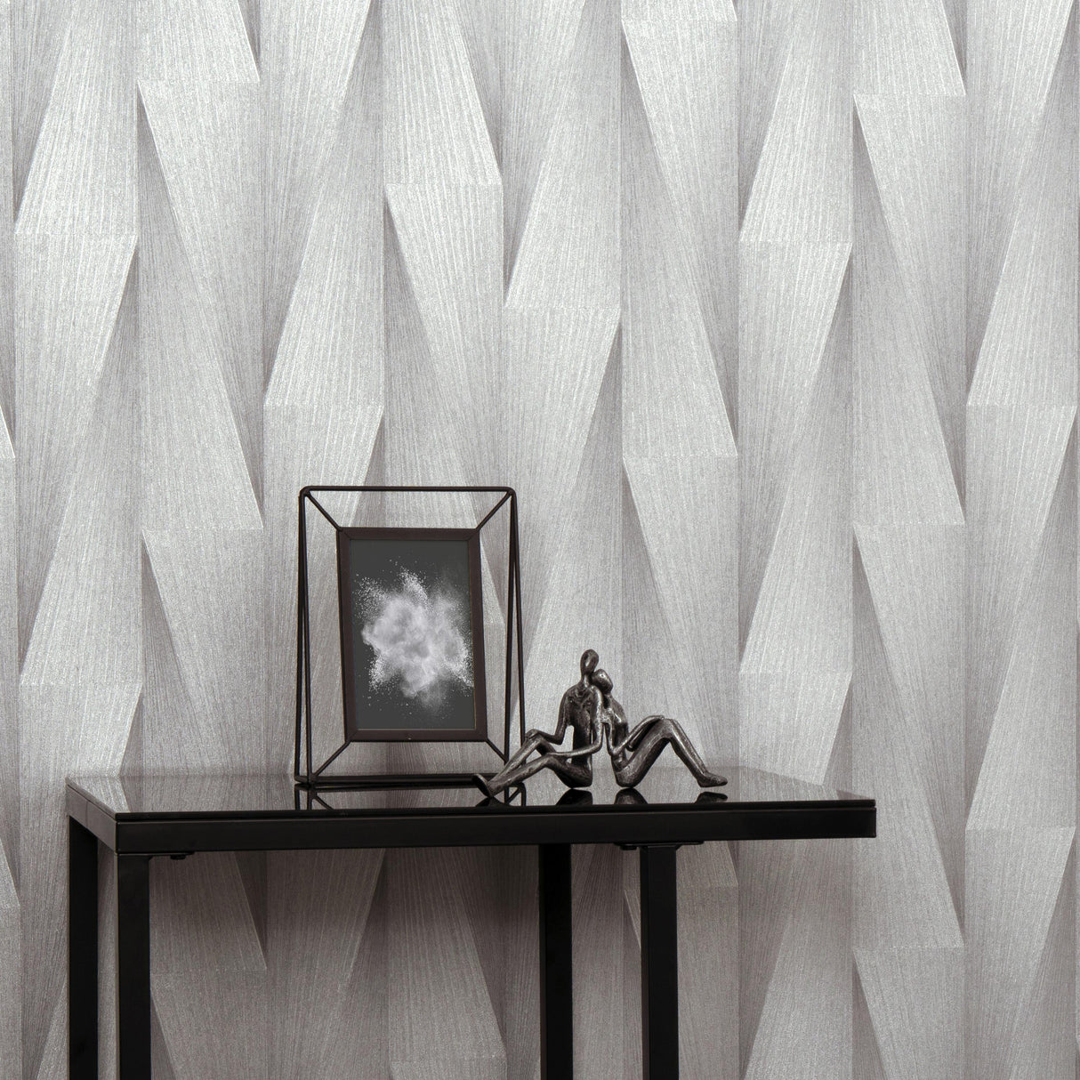 Veer Decor Shift Grey Wallpaper