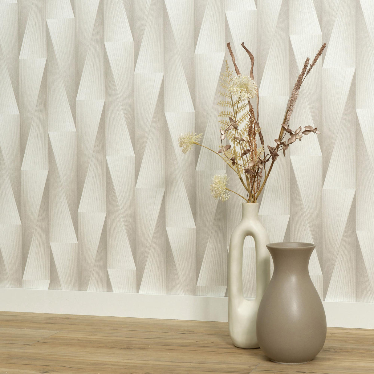 Veer Decor Shift Taupe Wallpaper