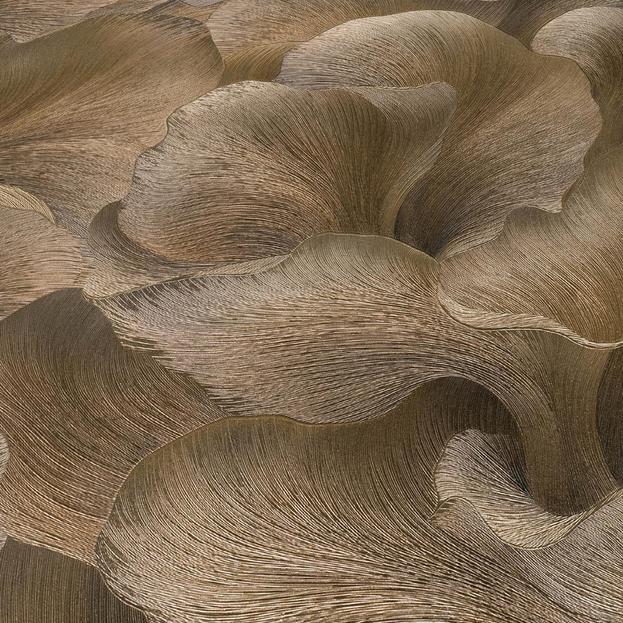 Veer Decor Floral Glow Brown Wallpaper