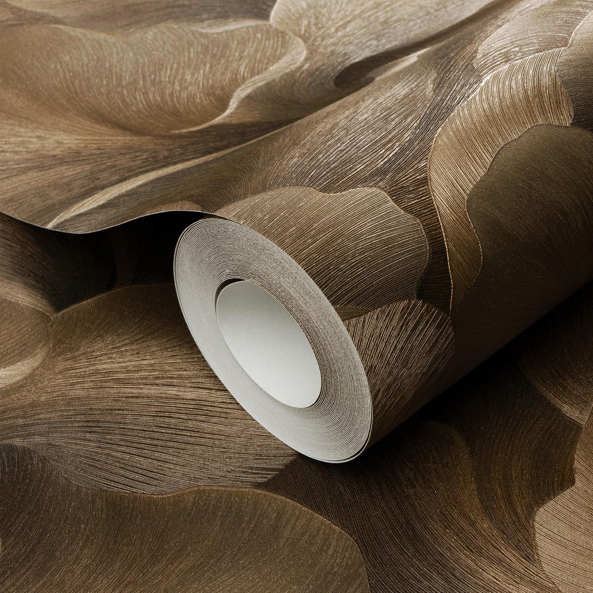 Veer Decor Floral Glow Brown Wallpaper