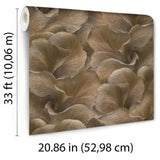Veer Decor Floral Glow Brown Wallpaper