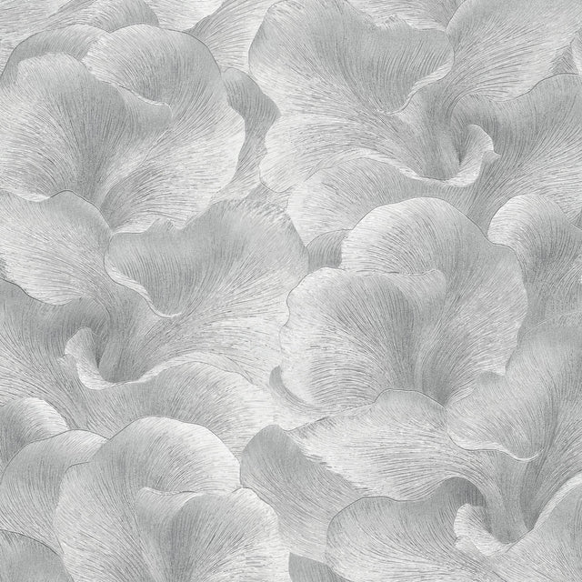Veer Decor Floral Glow Silver Wallpaper