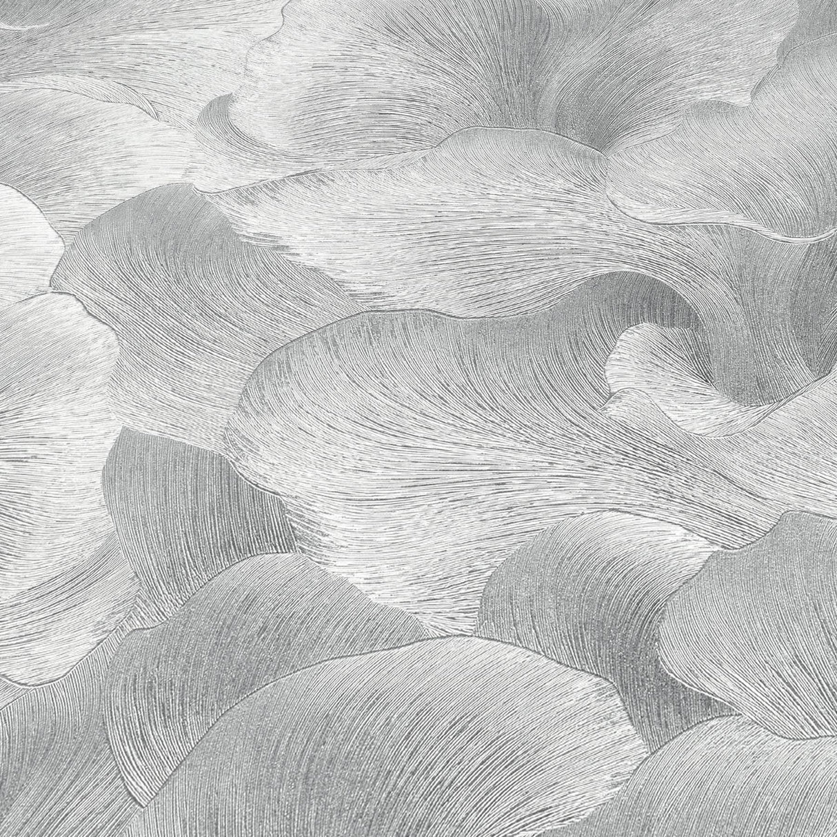 Veer Decor Floral Glow Silver Wallpaper