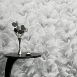Veer Decor Floral Glow Silver Wallpaper