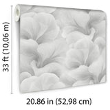 Veer Decor Floral Glow Grey Wallpaper
