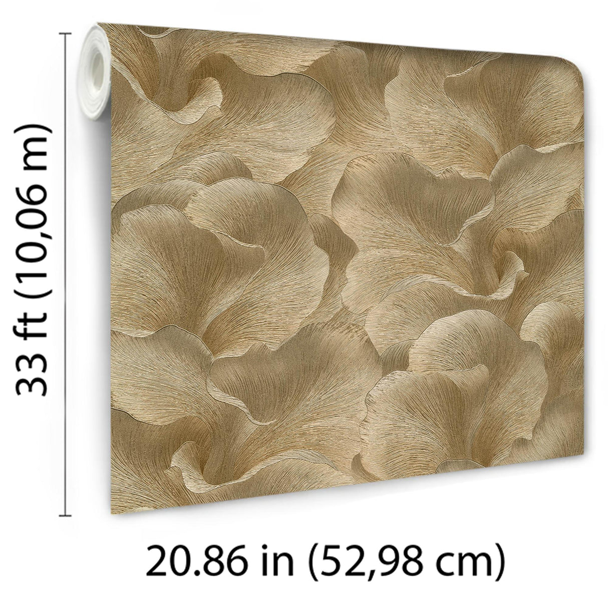 Veer Decor Floral Glow Gold Wallpaper