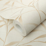 Veer Decor Yamato Leaves Beige Wallpaper