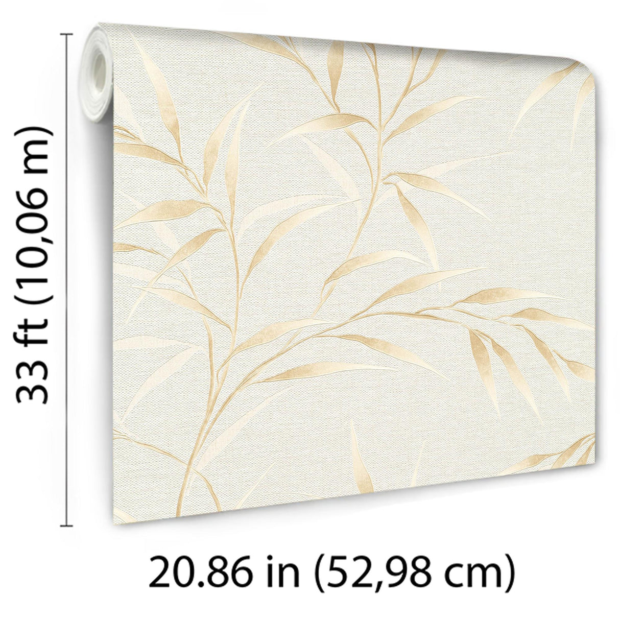 Veer Decor Yamato Leaves Beige Wallpaper