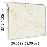 Veer Decor Yamato Leaves Beige Wallpaper