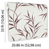 Veer Decor Yamato Leaves Red Wallpaper